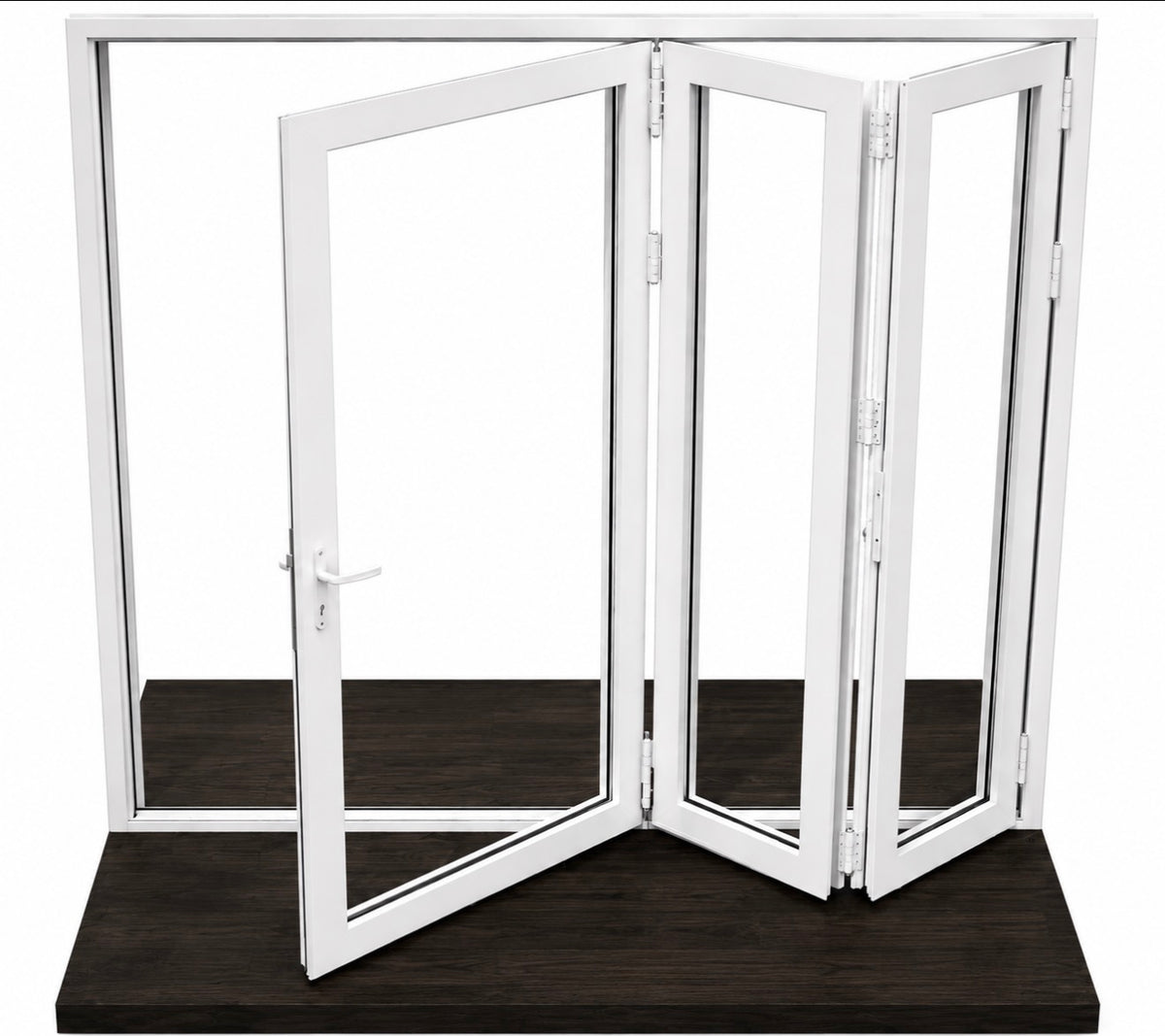 Aluminum Bifold Door 72″Wx96″H – OUT SWING FROM EXTERIOR VIEW