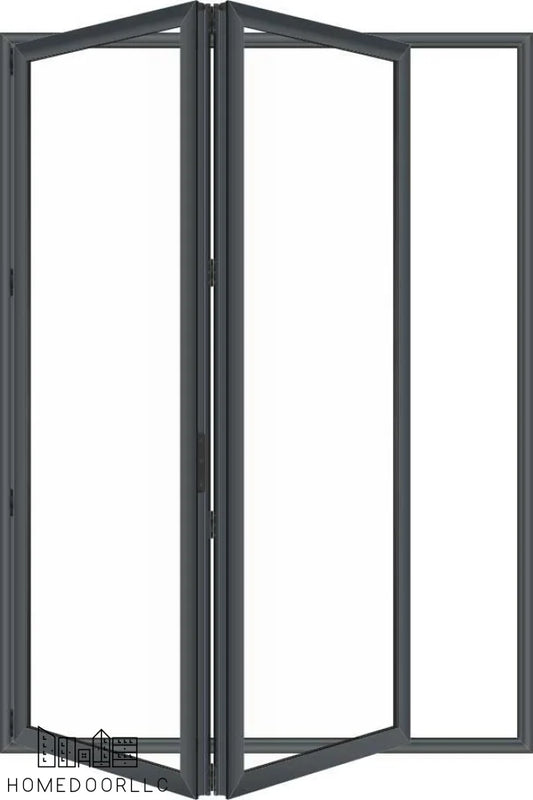 Aluminum Bifold Door 72″Wx96″H – OUT SWING FROM EXTERIOR VIEW Bifold