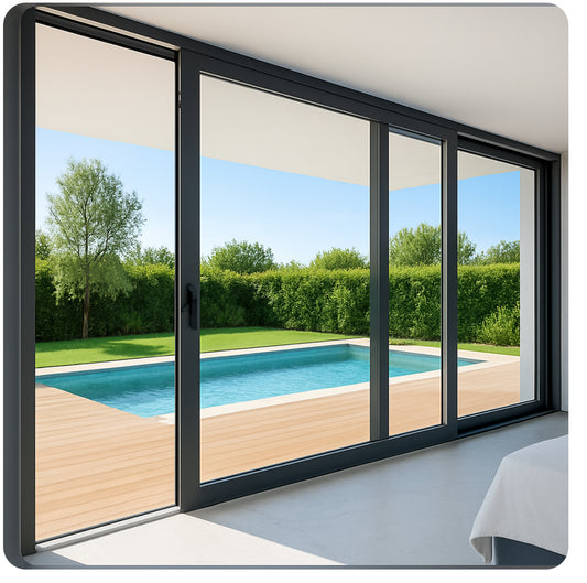 Aluminum Sliding Door 144"WX96"H