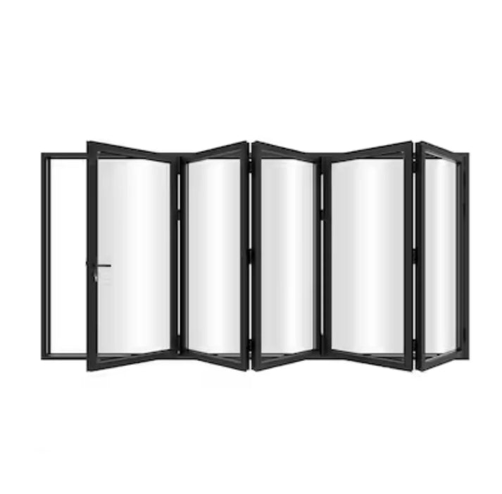 Aluminum Bifold Door 144″Wx96″H – OUT SWING FROM EXTERIOR VIEW