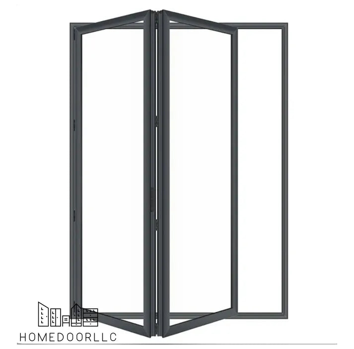Aluminum folding door 60W x 96H exterior out swing