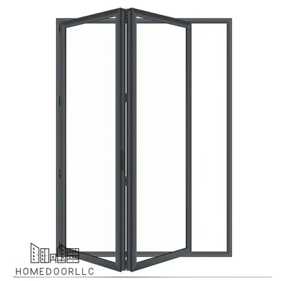 Aluminum folding door 60W x 96H exterior out swing