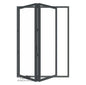 72W x 96H aluminum bifold door out swing