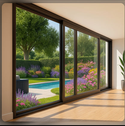 Aluminum Sliding Door 168"WX96"H