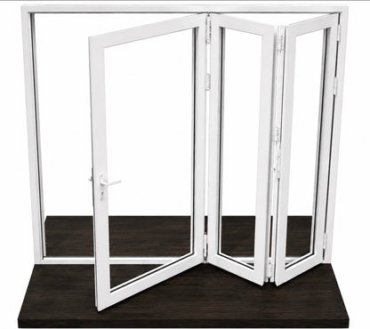 Aluminum Bifold Door 72″Wx96″H – OUT SWING FROM EXTERIOR VIEW