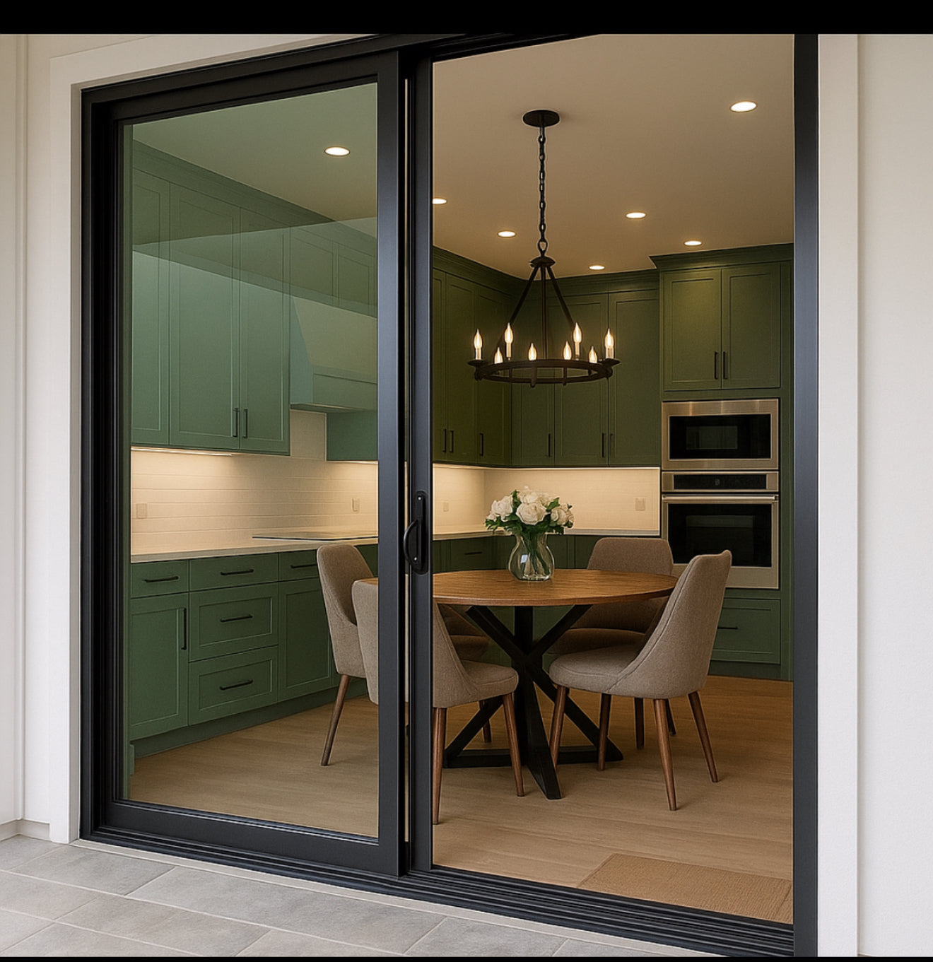 Aluminum Sliding Door 72″Wx96″H