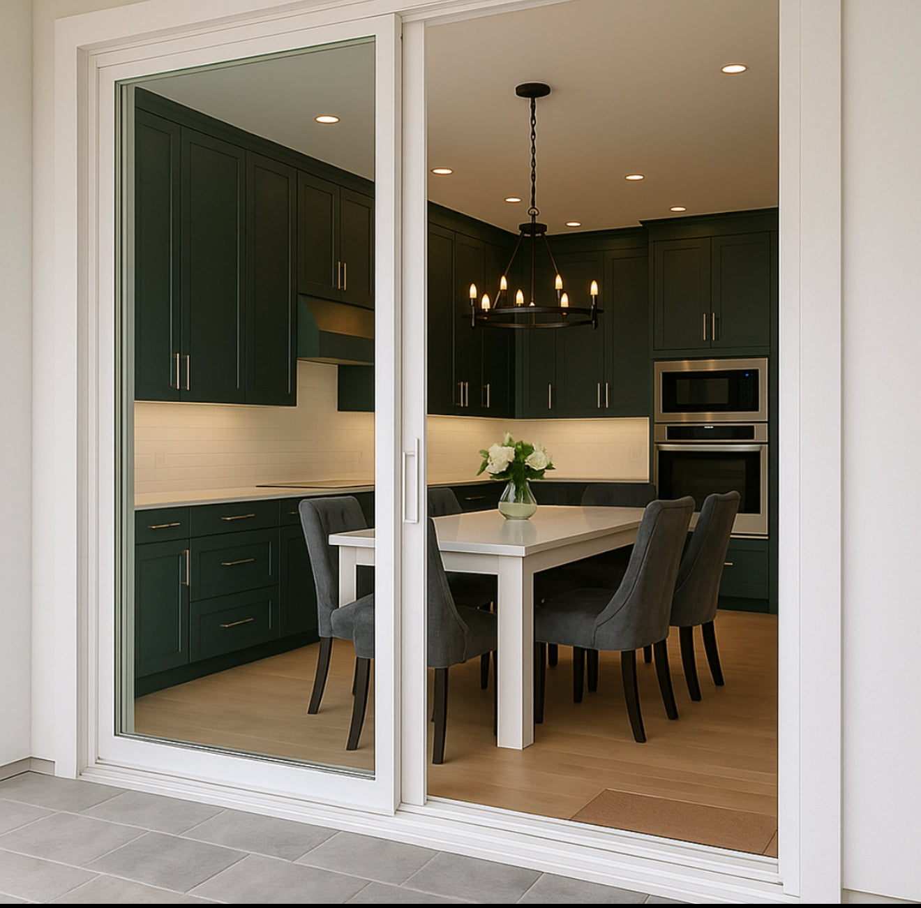 Aluminum Sliding Door 72″Wx96″H