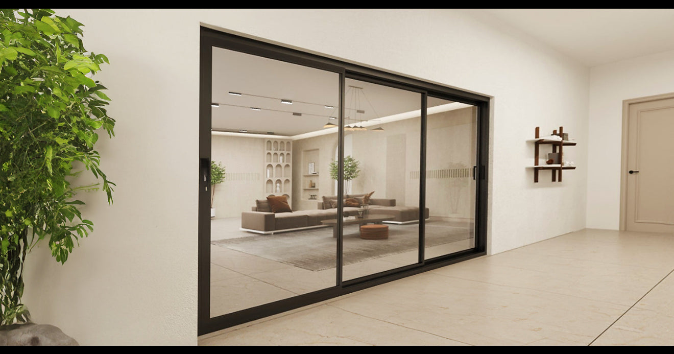 Aluminum Sliding Door 120″Wx80″H
