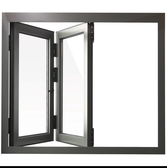 Aluminum Bifold Window 48″Wx36″H – OUT SWING FROM EXTERIOR VIEW