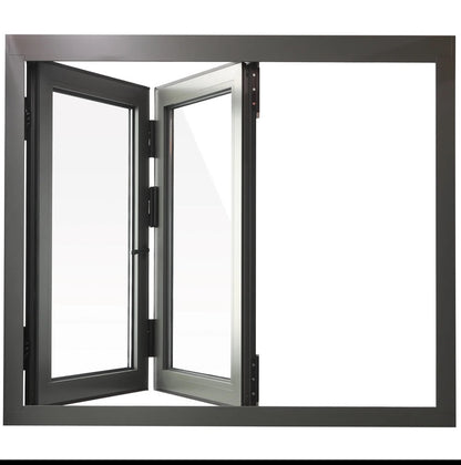 Aluminum Bifold Window 36″Wx36″H – OUT SWING FROM EXTERIOR VIEW