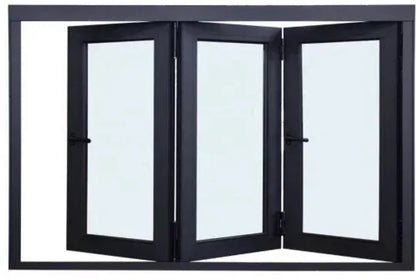 Aluminum Bifold Window 60″Wx42″H – OUT SWING FROM EXTERIOR VIEW