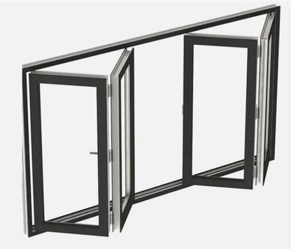 Aluminum Bifold Window 72″Wx42″H – OUT SWING FROM EXTERIOR VIEW