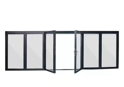 Aluminum Bifold Door 168″Wx96″H – OUT SWING FROM EXTERIOR VIEW
