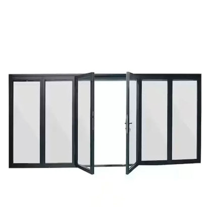 Aluminum Bifold Door 240″Wx80″H – OUT SWING FROM EXTERIOR VIEW