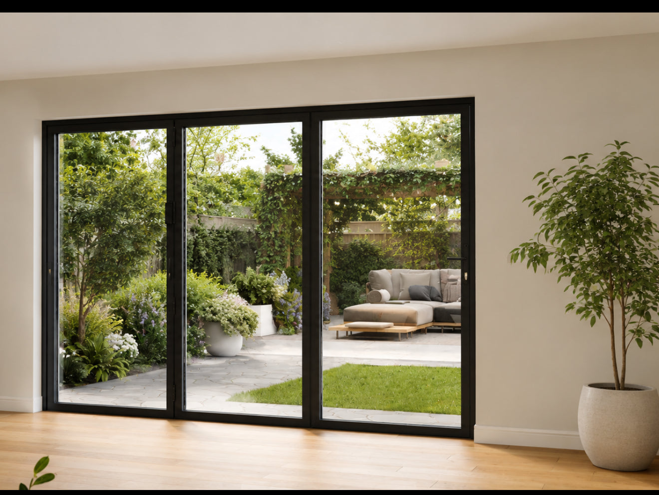 Aluminum Sliding Door 120″Wx96″H