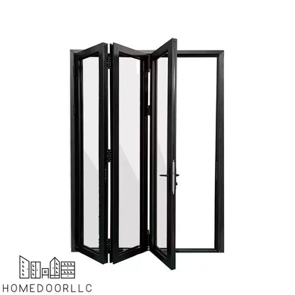 Aluminum Bifold Door 108″Wx80″H – OUT SWING FROM EXTERIOR VIEW Bifold