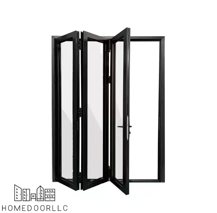 Aluminum bifold patio door 72W x 80H exterior view