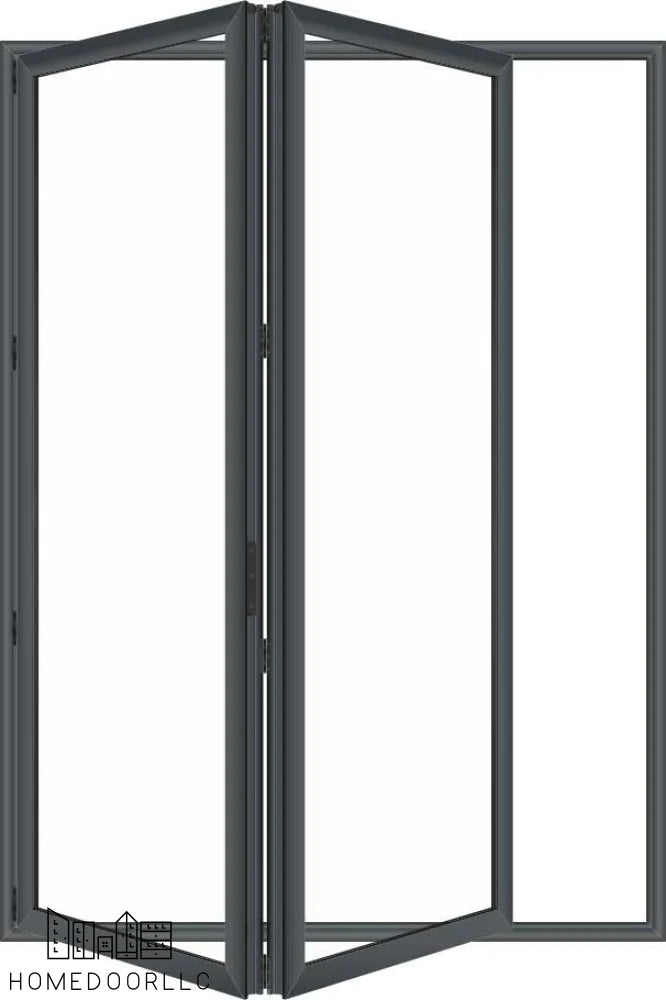 Aluminum Bifold Door 72″Wx96″H – OUT SWING FROM EXTERIOR VIEW Bifold