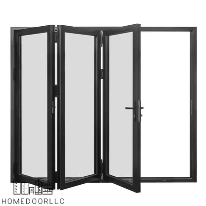 Aluminum Bifold Door 96″Wx96″H – OUT SWING FROM EXTERIOR VIEW Bifold
