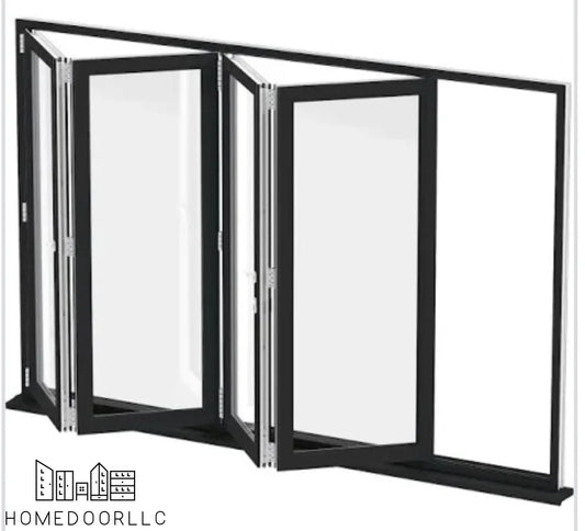 Aluminum Bifold Window 60″Wx36″H – OUT SWING FROM EXTERIOR VIEW