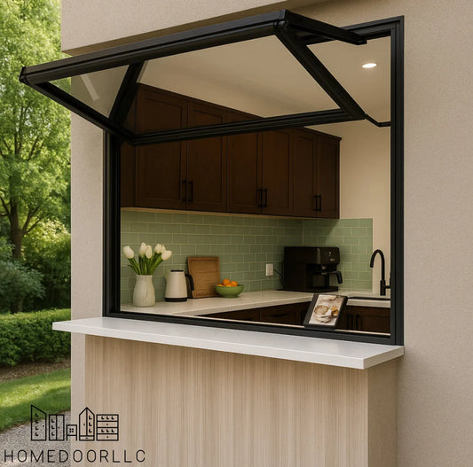 Aluminum Folding Up Window 72″Wx36″H Window