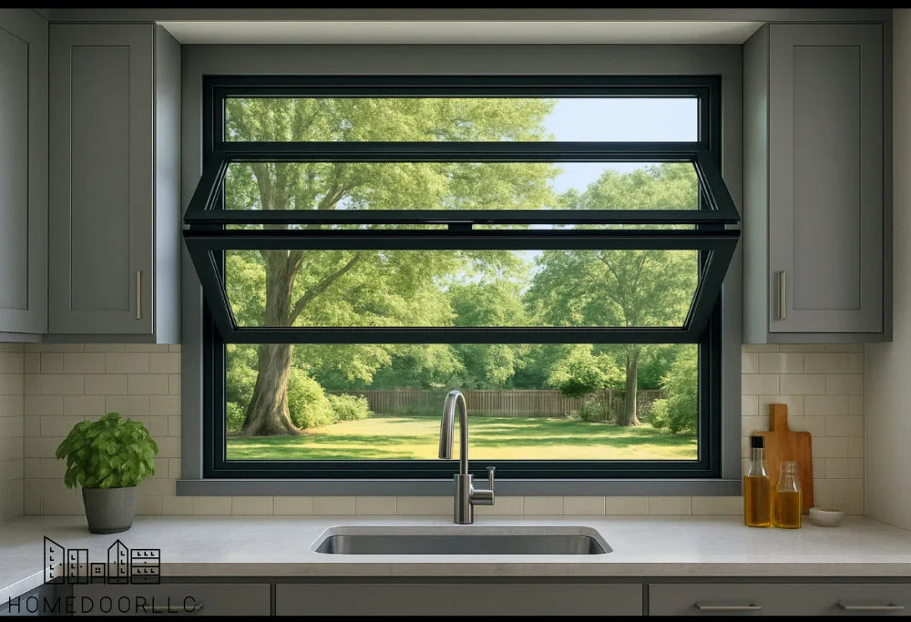 Aluminum Folding Up Window 96″Wx36″H Window