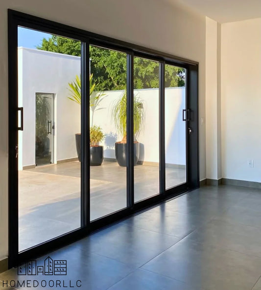 Aluminum Sliding Door 120″Wx80″H Sliding