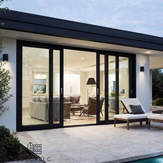 Aluminum Sliding Door 144″Wx80″H Sliding