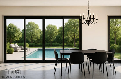 Aluminum Sliding Door 168″Wx96″H Sliding