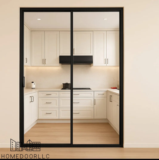 Aluminum Sliding Door 60″Wx96″H Sliding