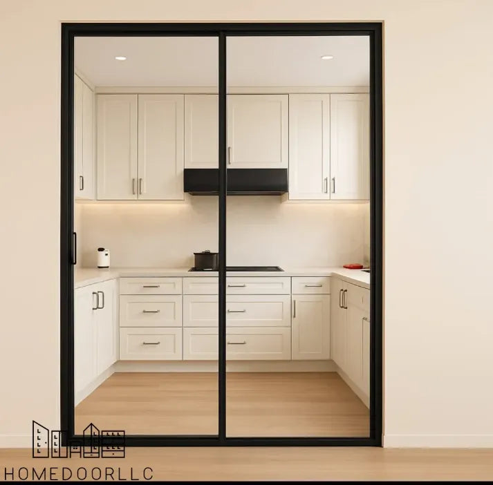 60W x 96H aluminum sliding door