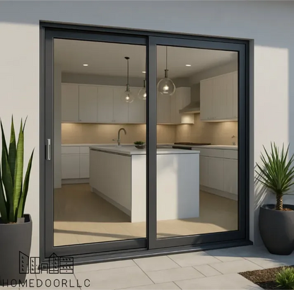 72 x 80 inch aluminum sliding glass door