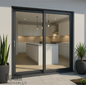 72 x 80 inch aluminum sliding glass door