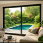 96W x 80H aluminum sliding door